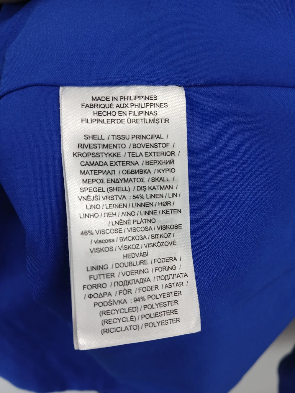 Lauren Ralph Lauren Women's Linen Blend Twill Blazer Blue Size 16 NWT - Picture 13 of 16